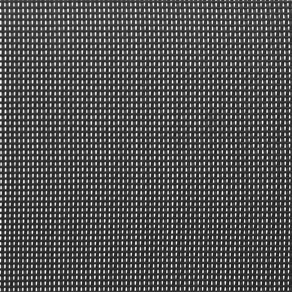 vidaXL Σετ 3 τεμαχίων Bistro Μαύρο Τεξτιλίνη και Ατσάλι