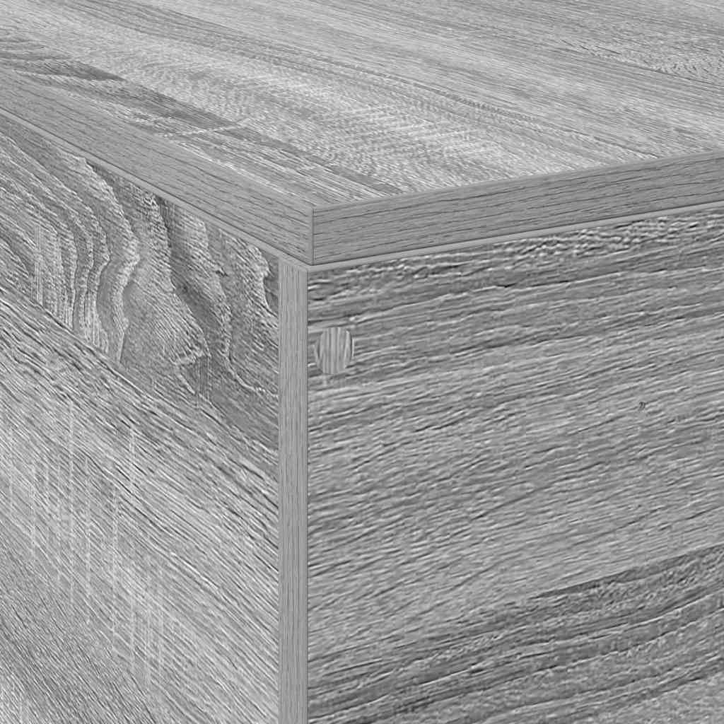 vidaXL Κρεβάτι με αποθηκευτικό χώρο Γκρίζο Σονομα 180 x 200 cm