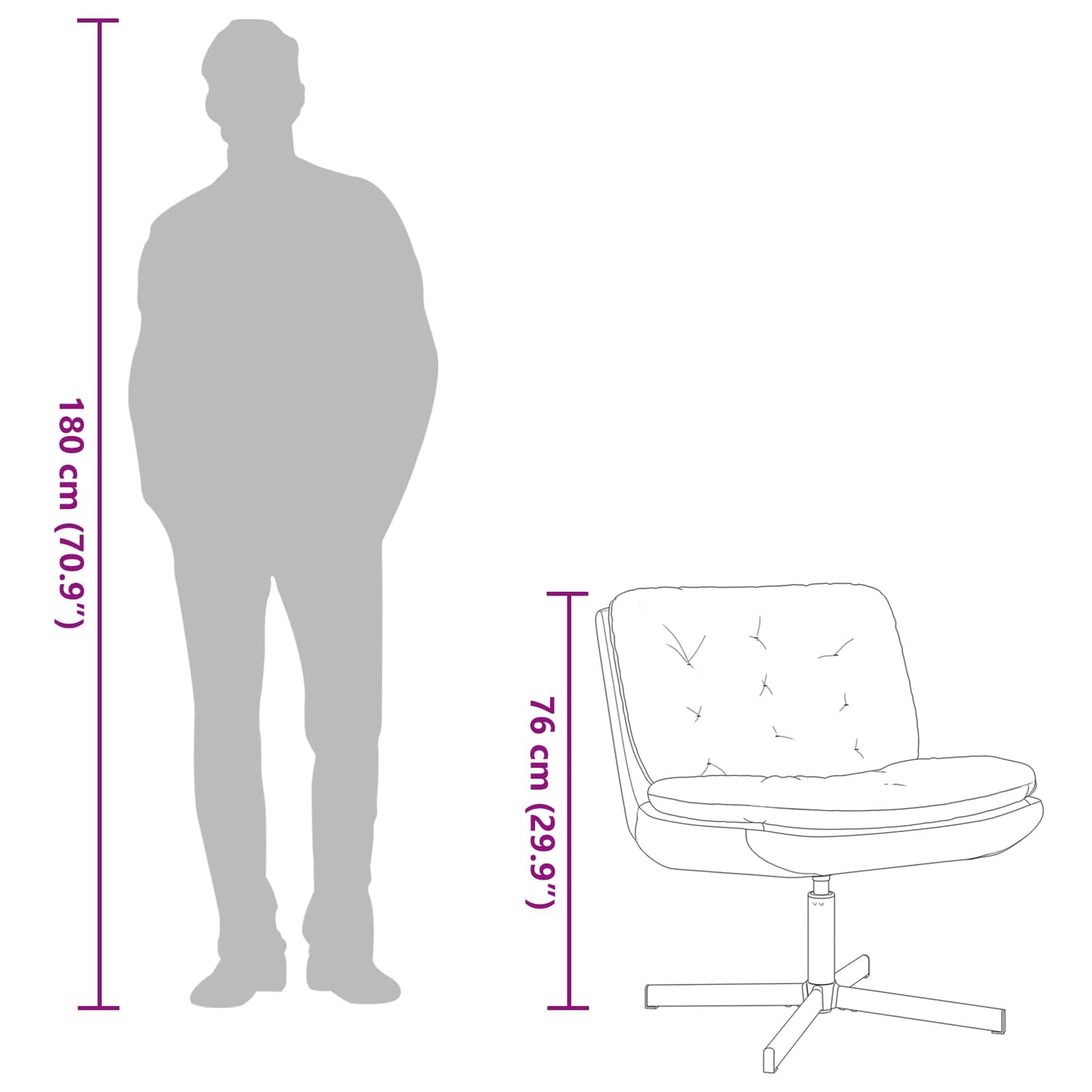 vidaXL Γυριστή Χαλαρωτική Καρέκλα Κόκκινο 63 x 75 x 76 εκ Βελούδο