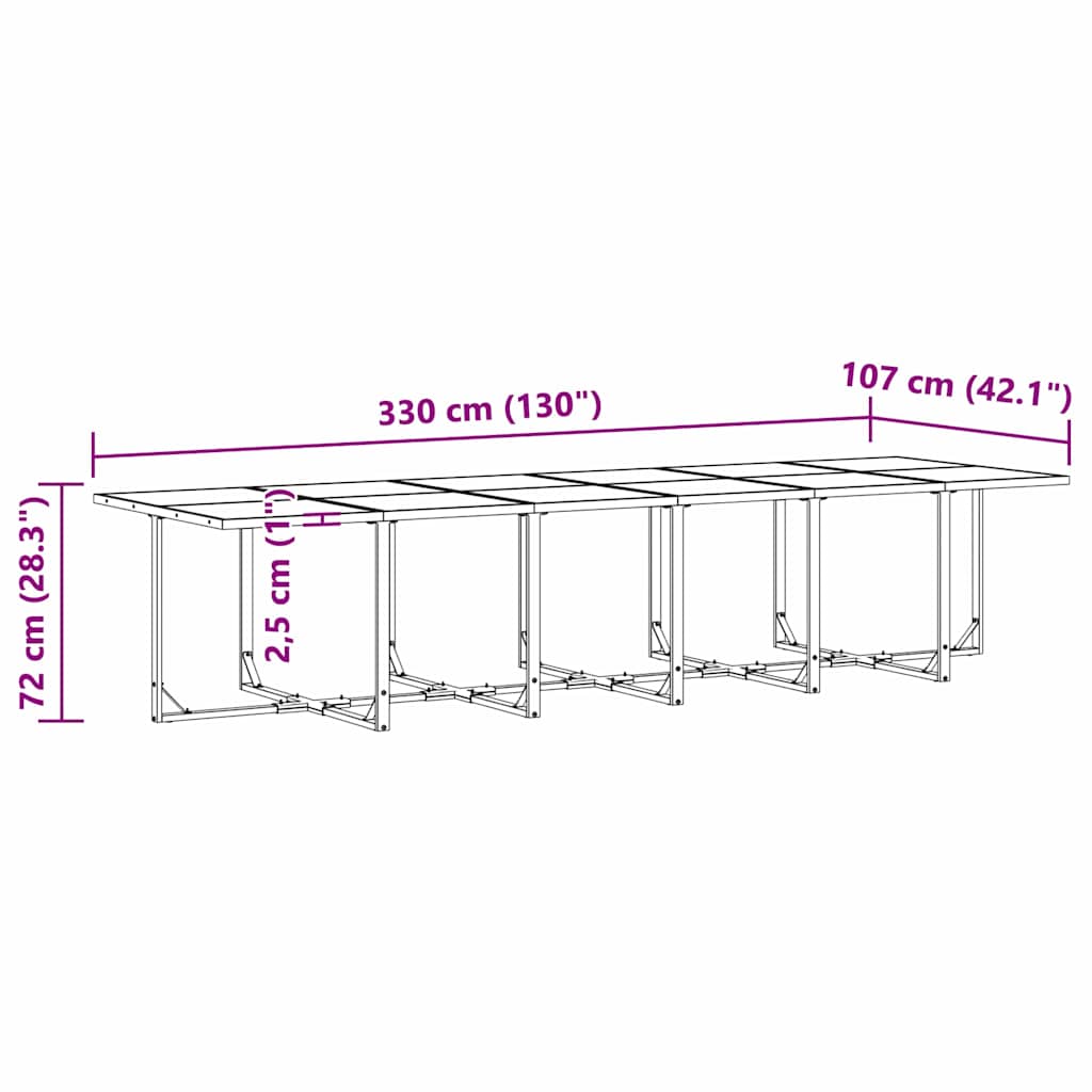 vidaXL Σετ Κραστέρα Κήπου 18 Τεμαχίων με Μαξιλάρια από Ατσάλι και Τεξτιλεν