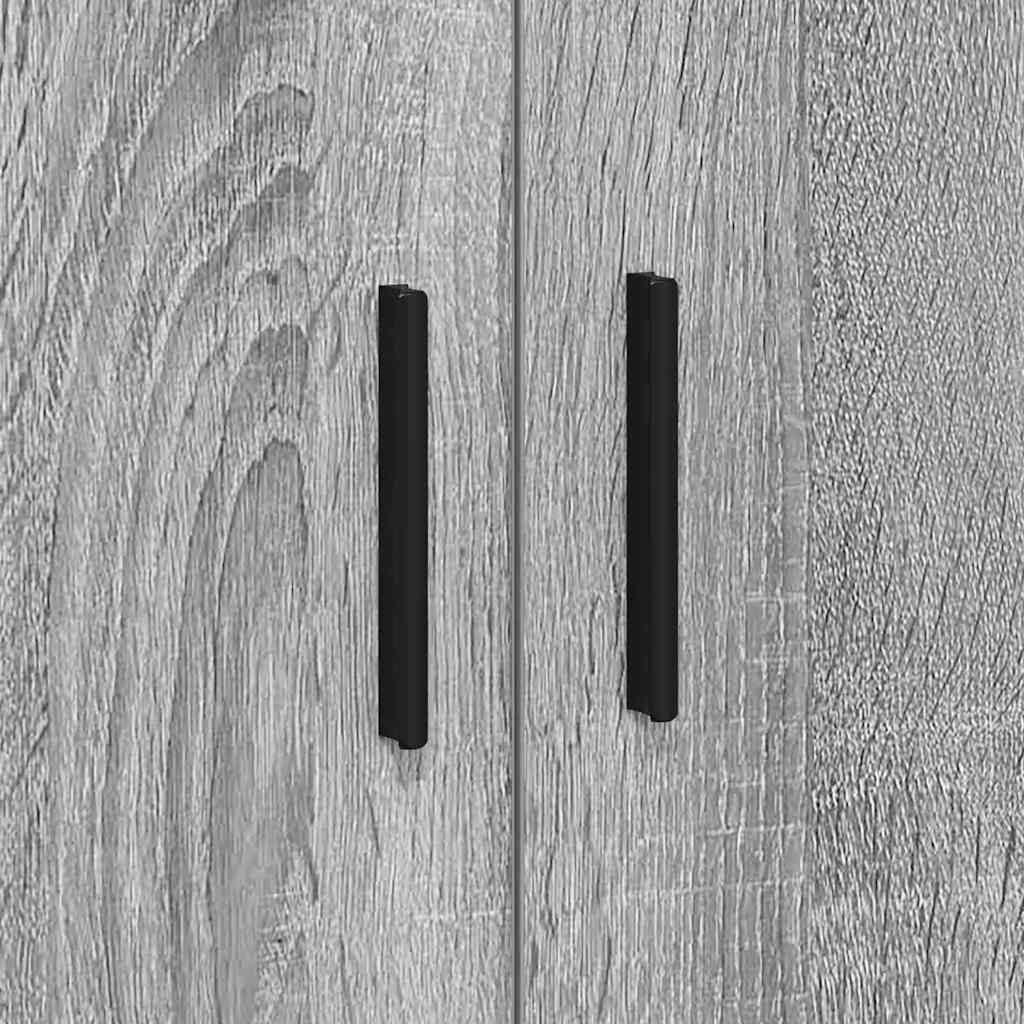 vidaXL Ντουλάπι αποθήκευσης 2 pcs Γκρίζο Σονομα 127 x 41 x 40 εκ