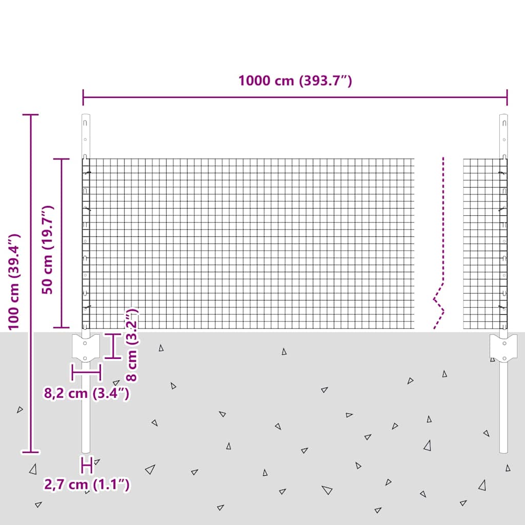 vidaXL Σετ Φράχτη Κοτόπουλου Σετ 2 Πράσινο Γαλβανισμένος Χάλυβας