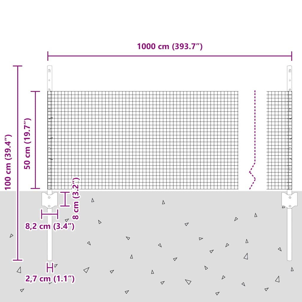 vidaXL Σετ Περίφραξης Κοτόπουλων Σετ 2 Γκρι Μέταλλο Μεγάλο Ανθεκτικό