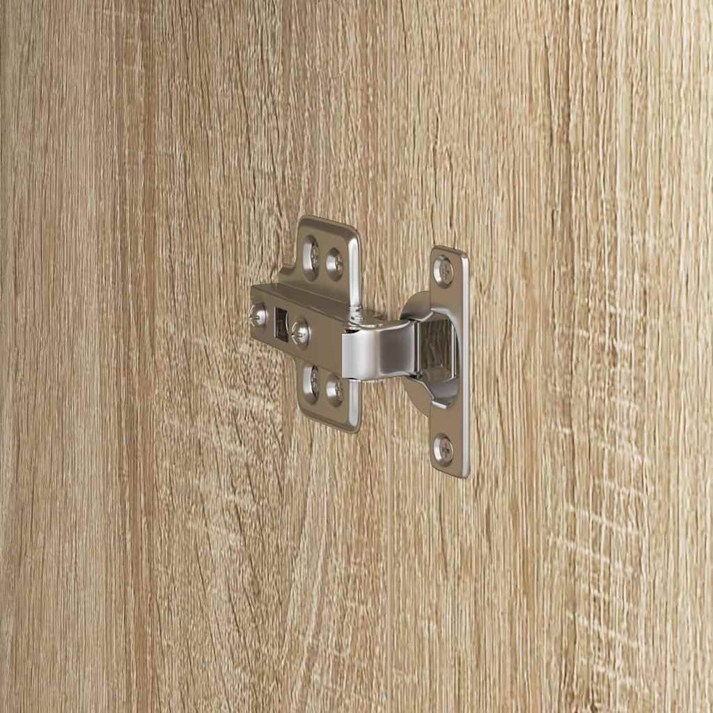 vidaXL Γραφείο με αποθηκευτικό χώρο με ράφι με πόρτα 2 pcs Δρύς Sonoma