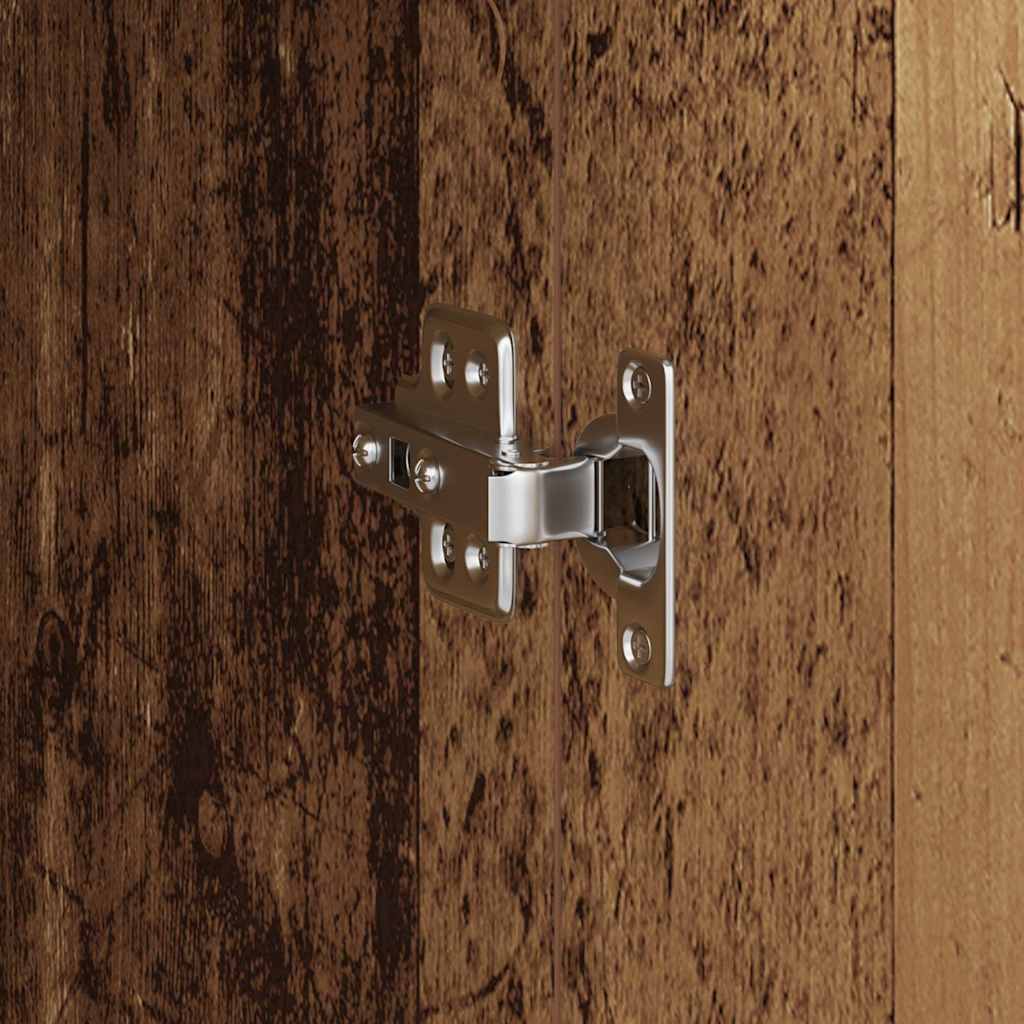 vidaXL Γραφείο 2 pcs Παλιό ξύλο