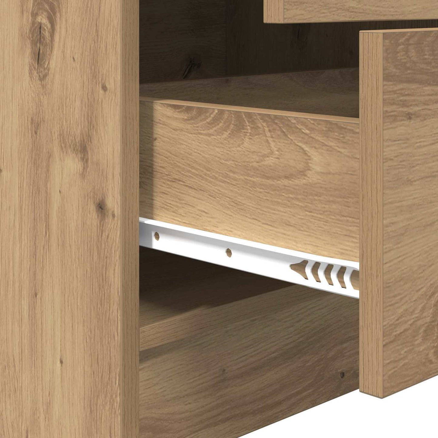 vidaXL Γραφείο Artisan Oak 145.5 x 50 x 127 εκ 2 τμχ.