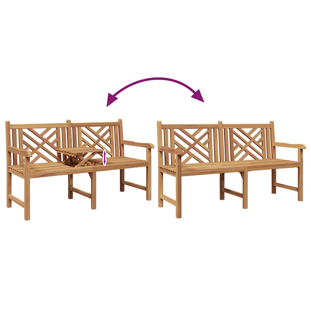 vidaXL παγκάκι Άλλο Καφέ 150 x 60 x 90 εκ Μασίφ ξύλο teak