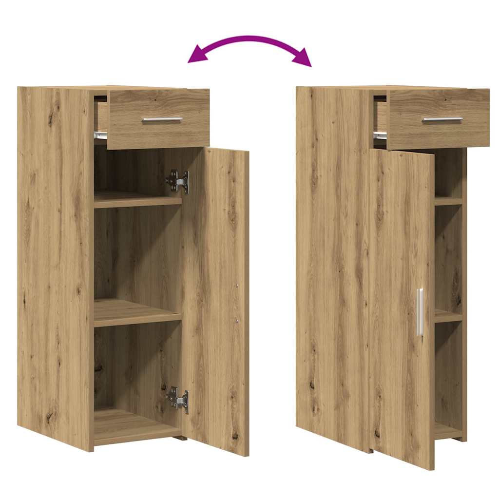 vidaXL Πλαϊνό γραφείο με συρτάρι Artisan Oak 30 x 42,5 x 93 εκ.