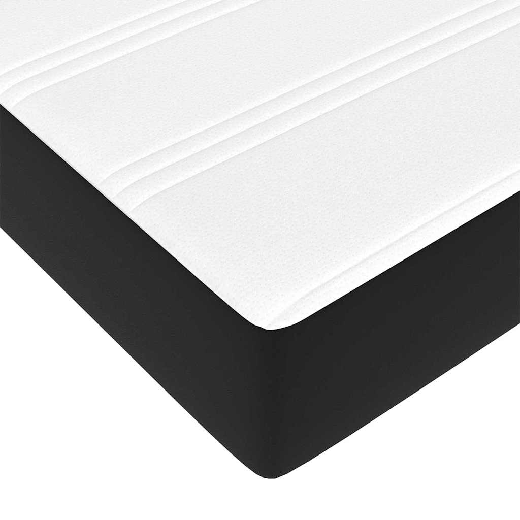 vidaXL Σκελετός Κρεβατιού με στρώμα Μαύρο 80 x 200 cm ύφασμα