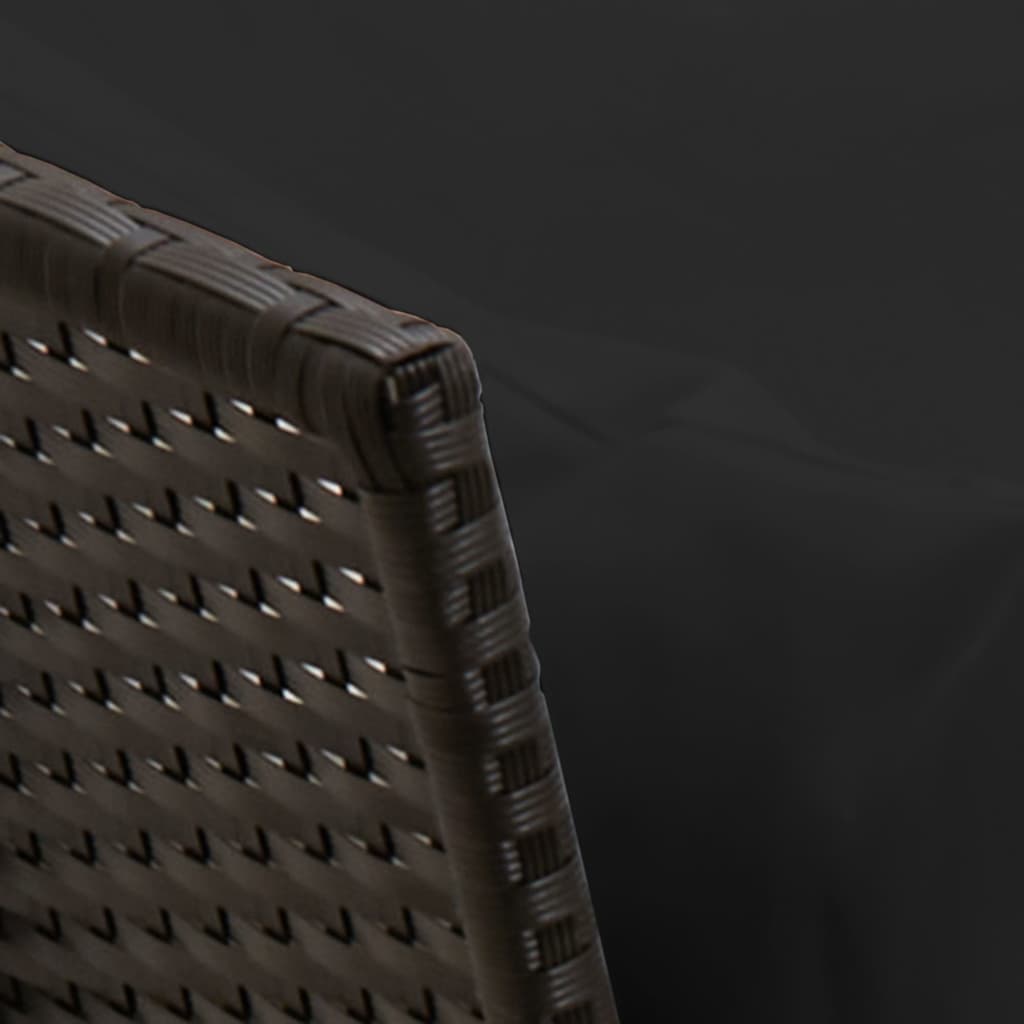 vidaXL Σετ Καναπέ Κήπου 3 Τεμαχίων Μαύρο Συνθετικό Ρατάν με Μαξιλάρια