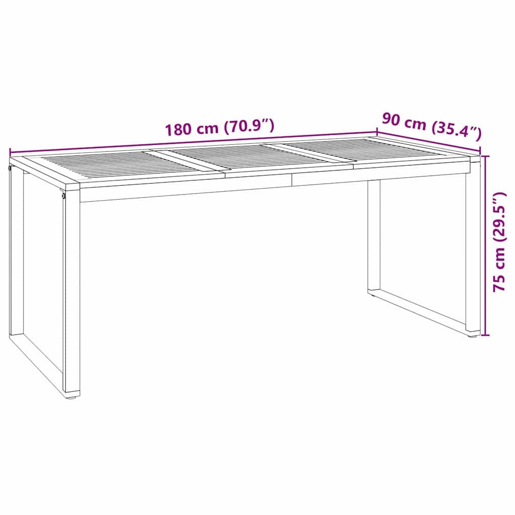 vidaXL Σέτ φαγητού για κήπο 7 pcs Μαύρο και Καφέ συνθετικό ρατάν
