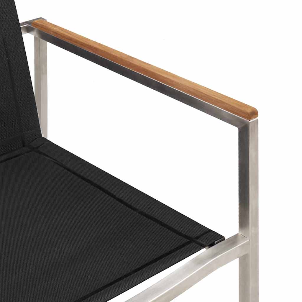 vidaXL 5 τεμαχίων σετ τραπεζαρίας κήπου από ξύλο teak