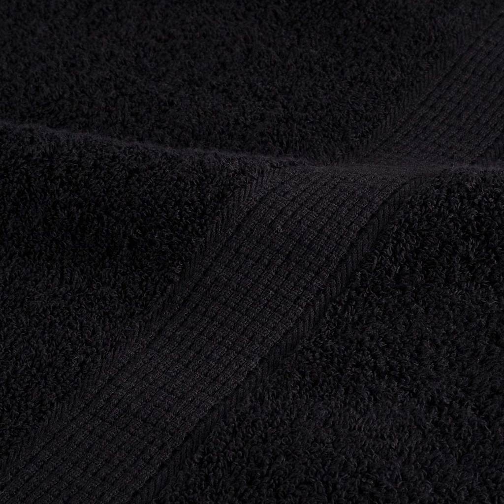 vidaXL Πετσέτα Επισκεπτών SOLUND 25 pcs Μαύρο 100 x 200 cm 550 gsm