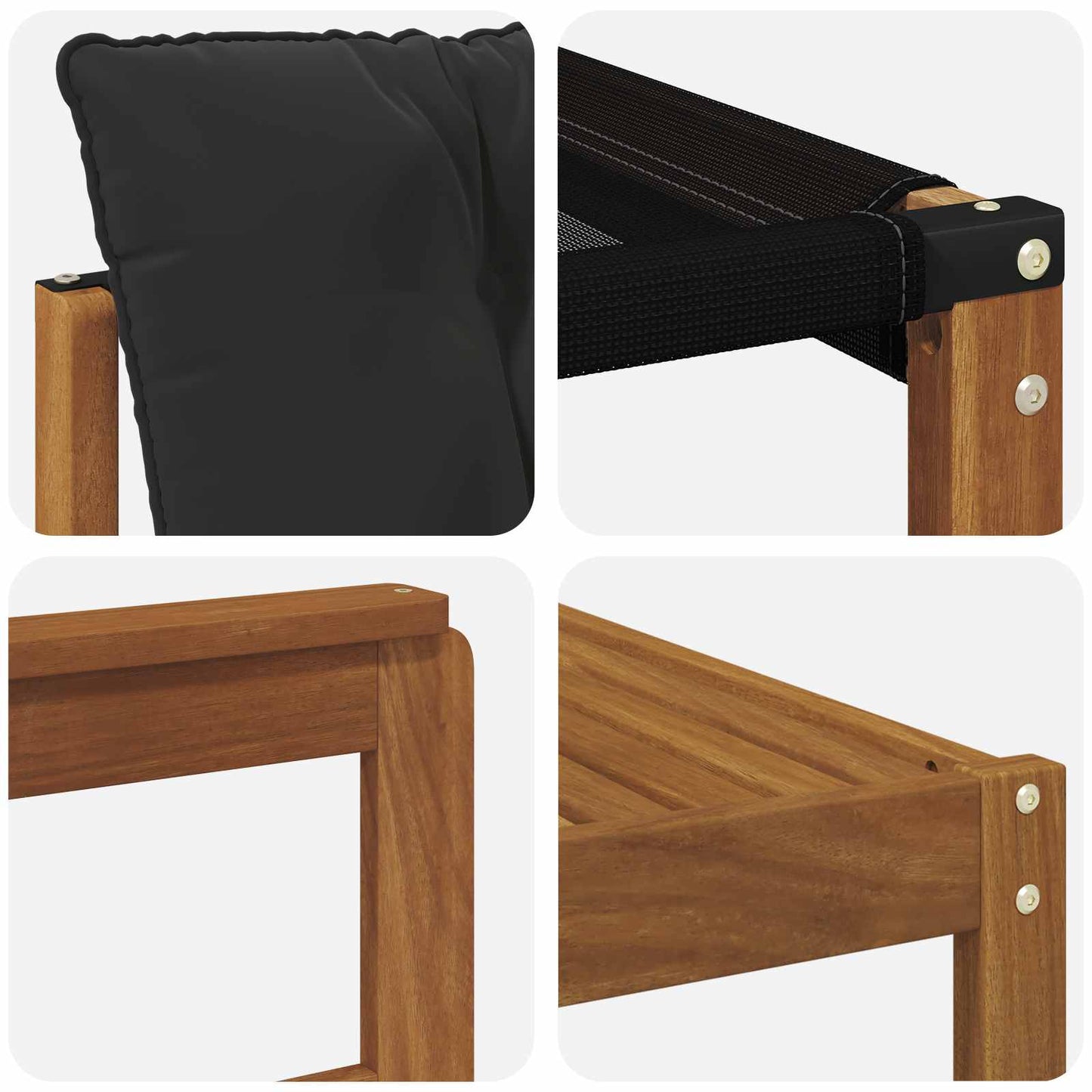 vidaXL Σειρά Καναπέ Εξωτερικού με μαξιλάρι 22 pcs Φυσικό και Μαύρο
