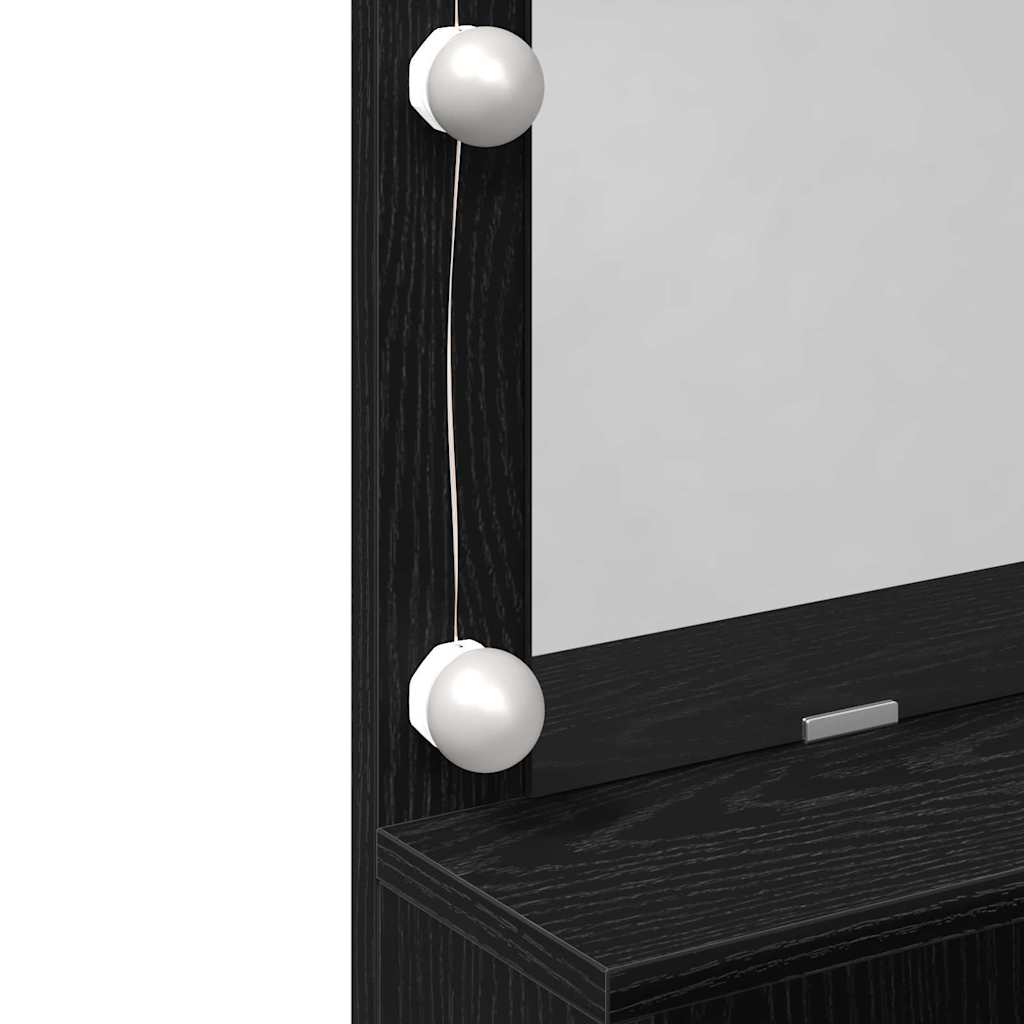 vidaXL Τραπέζι περιποίησης Μαύρη Οξυά 80 x 41 x 134,5 εκ.