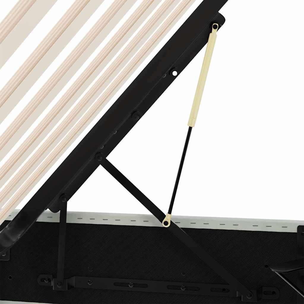 vidaXL Κρεβάτι Αποθήκης Ανοιχτό γκρι 153 x 203 εκ. Βελούδο