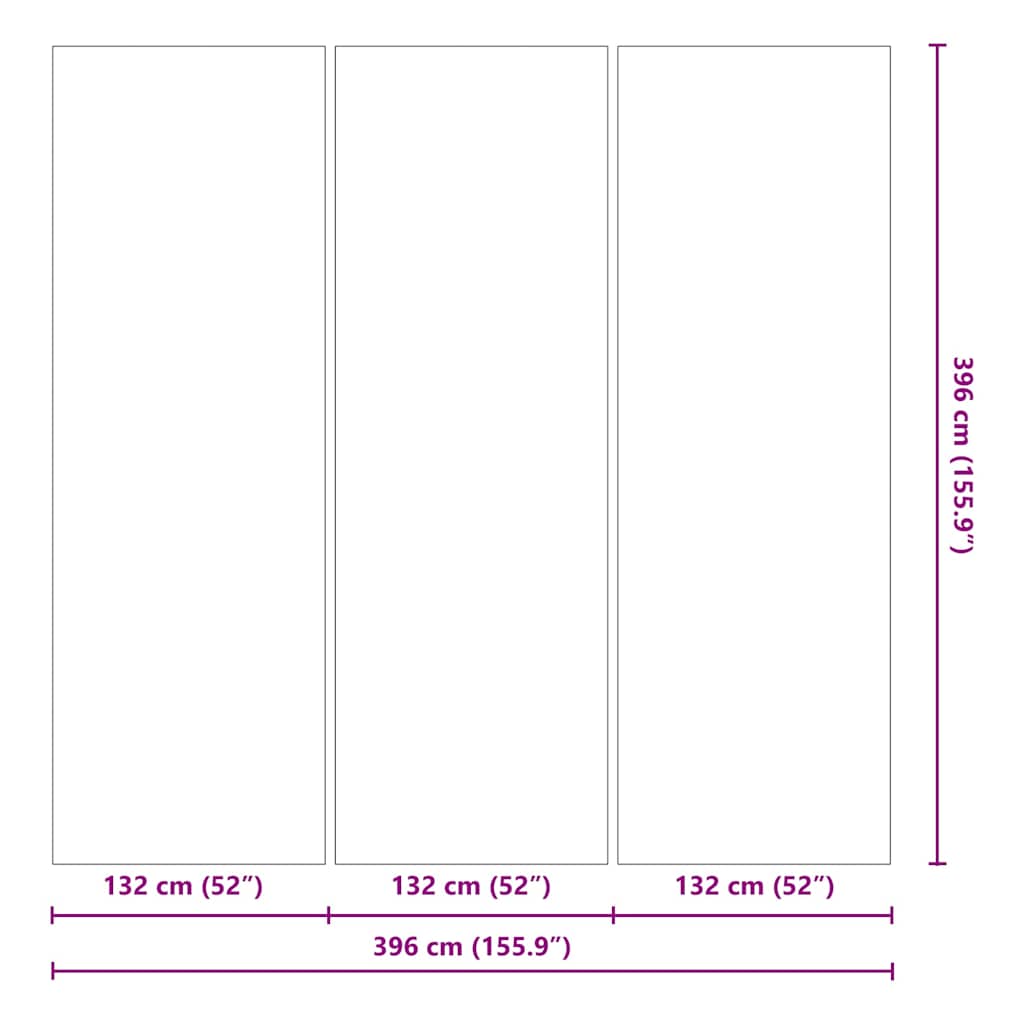 vidaXL Εδαφοκάλυψη Πισίνας Μαύρο 396 x 396 x 0,1 εκ. Μη Υφαμένο Ύφασμα