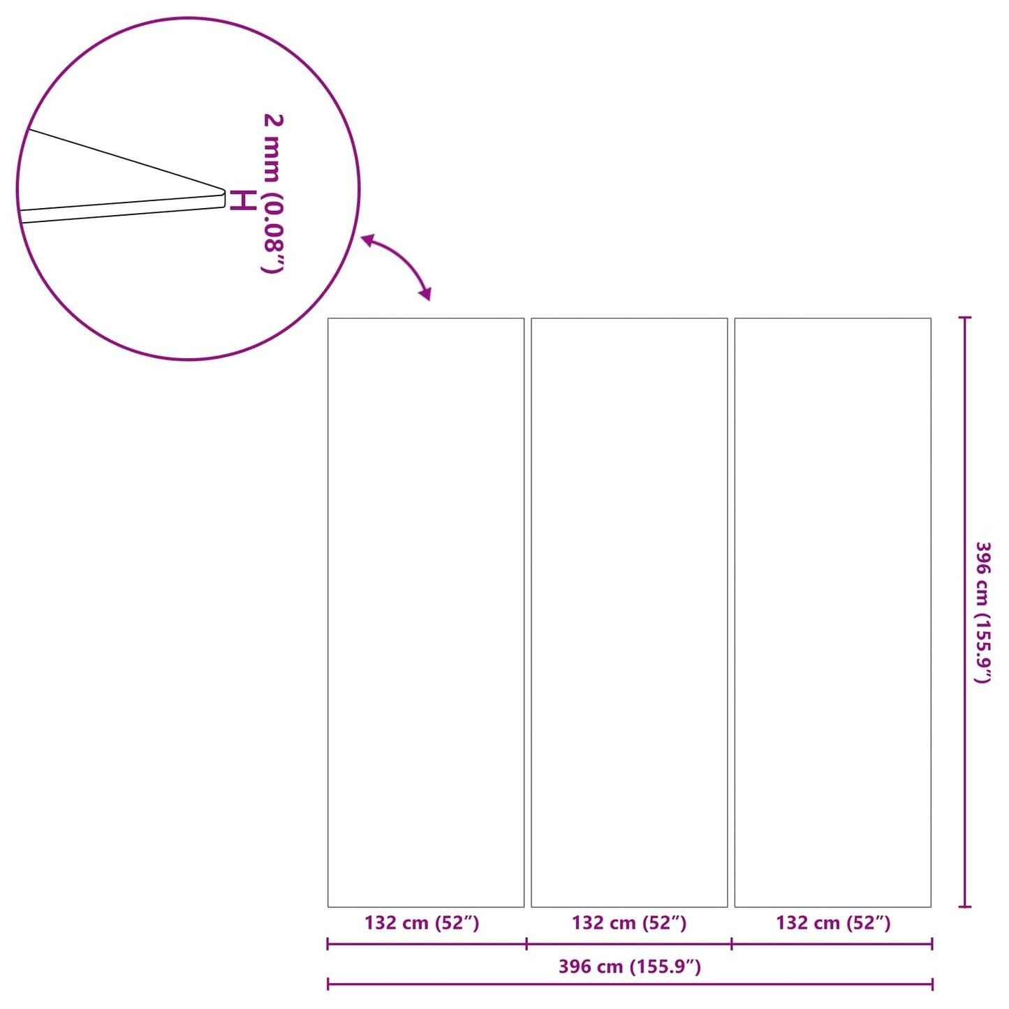 vidaXL Εδαφοκάλυψη Πισίνας Μαύρο 396 x 396 x 0,1 εκ. Μη Υφαμένο Ύφασμα
