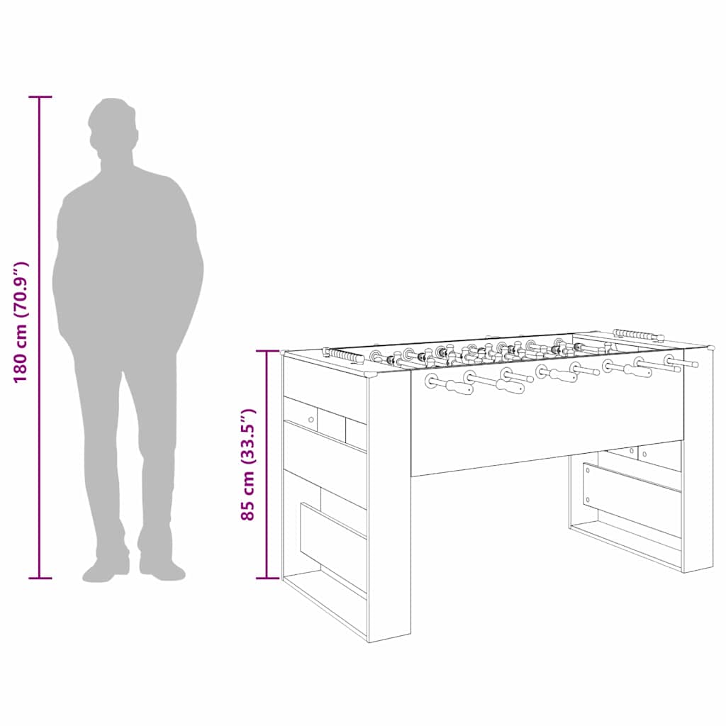 vidaXL Τραπέζι Ποδιού 2 pcs Παλιό ξύλο 146,5 x 74 x 85 εκ.