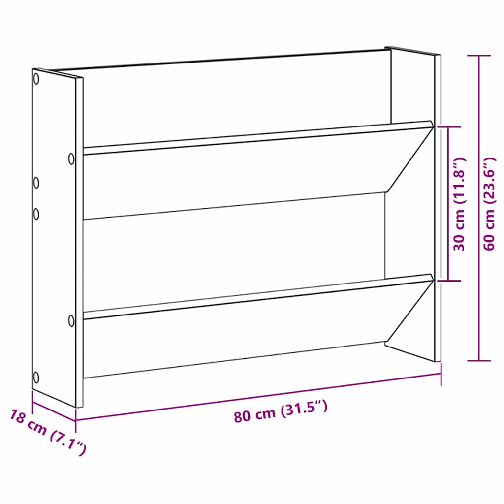 vidaXL Ντουλάπα Παπουτσιών με ράφι 2 pcs Μαύρη Οξυά 83 x 18 x 60 εκ.