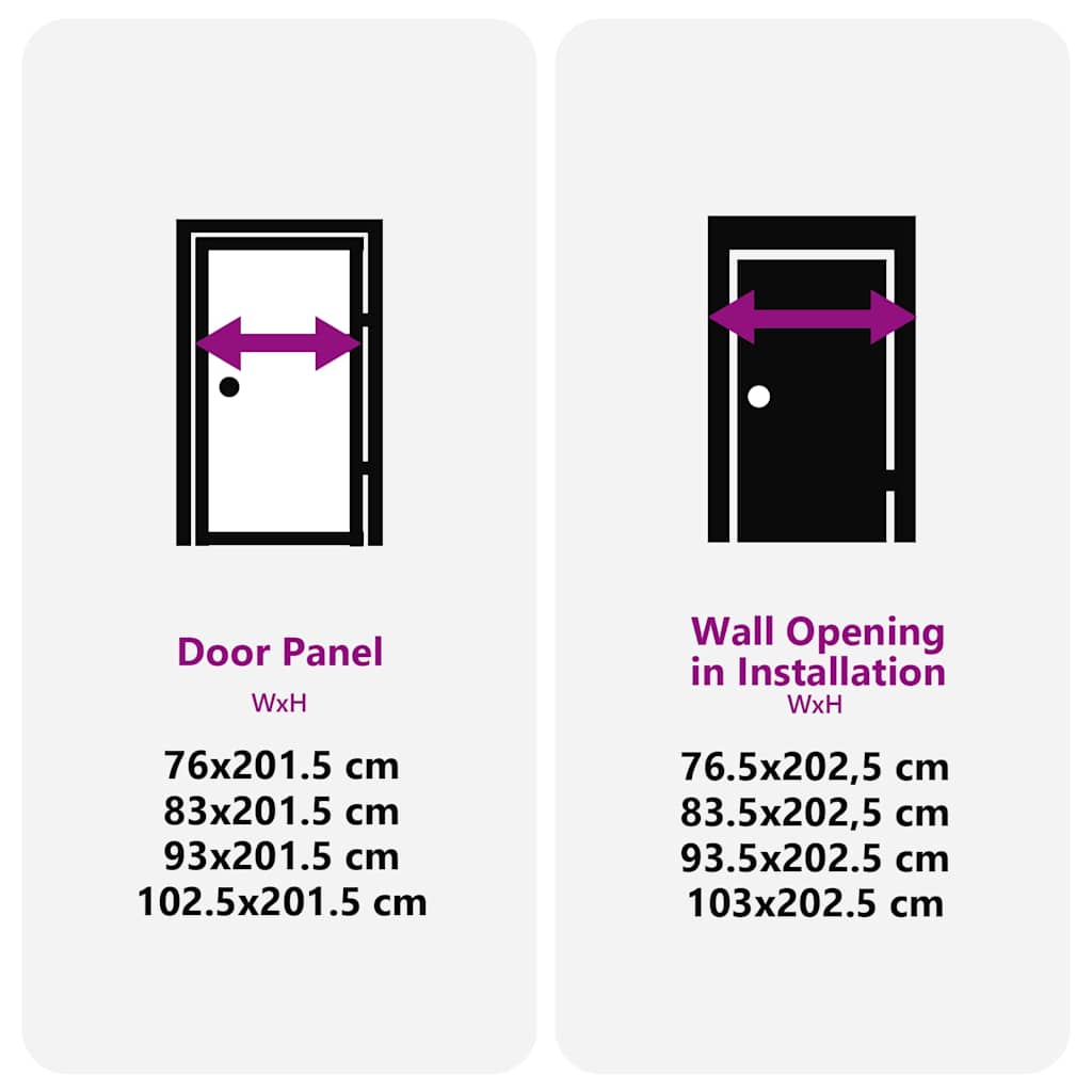 vidaXL Εσωτερική Πόρτα Μαύρο 83 x 201.5 cm