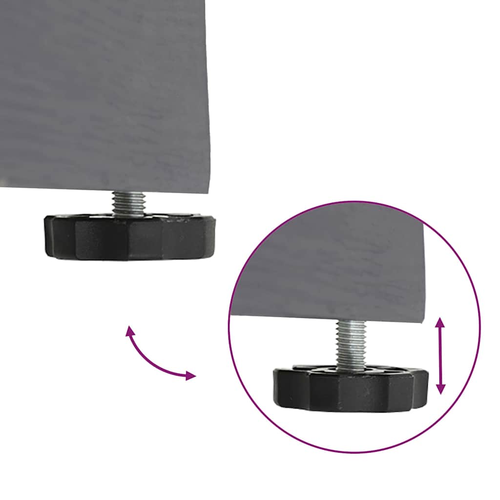 vidaXL Εξωτερική βάση ομπρέλας Σκοτεινός γκρι ξύλινος σχεδιασμός