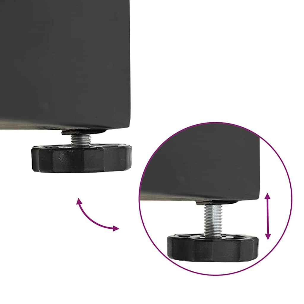 vidaXL Εξωτερική βάση ομπρέλας Ρυθμιζόμενος Μαύρο 45 x 45 x 31.5 εκ.