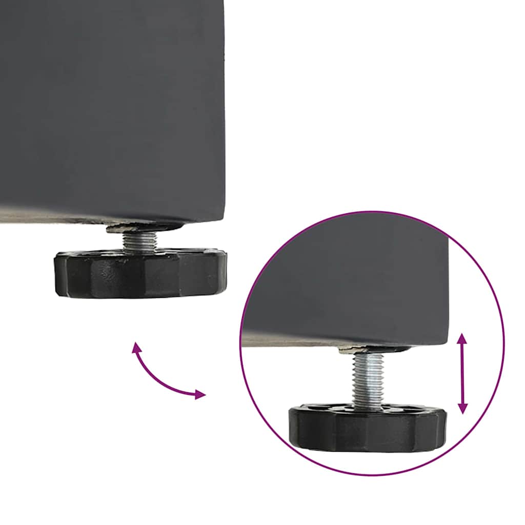 vidaXL Εξωτερική βάση ομπρέλας Σκούρο γκρι 45 x 45 x 31.5 εκ.