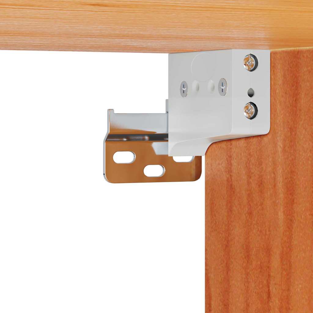 vidaXL Κομοδίνο Κερωτό καφέ 39 x 34 x 33 εκ. Μασίφ ξύλο πεύκου