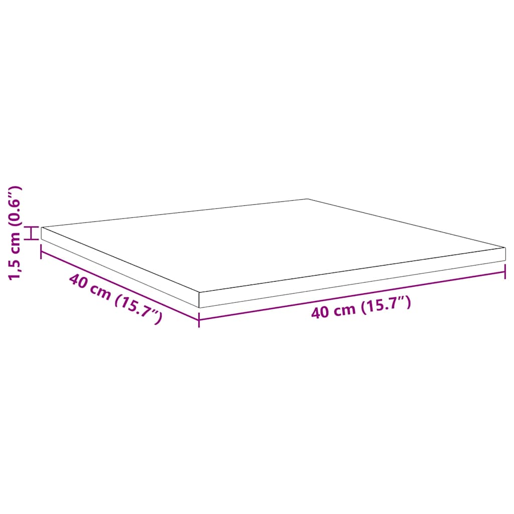 vidaXL Ράφι Βιβλίων 4 pcs Καφέ 40 x 40 x 1.5 cm Επεξεργασμένο ξύλο