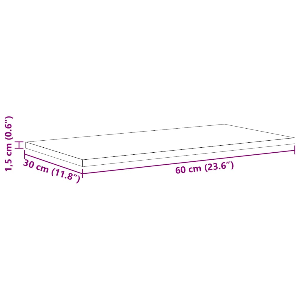 vidaXL Ράφι Βιβλίων 4 pcs Μαύρο 60 x 30 x 1.5 cm Επεξεργασμένο ξύλο