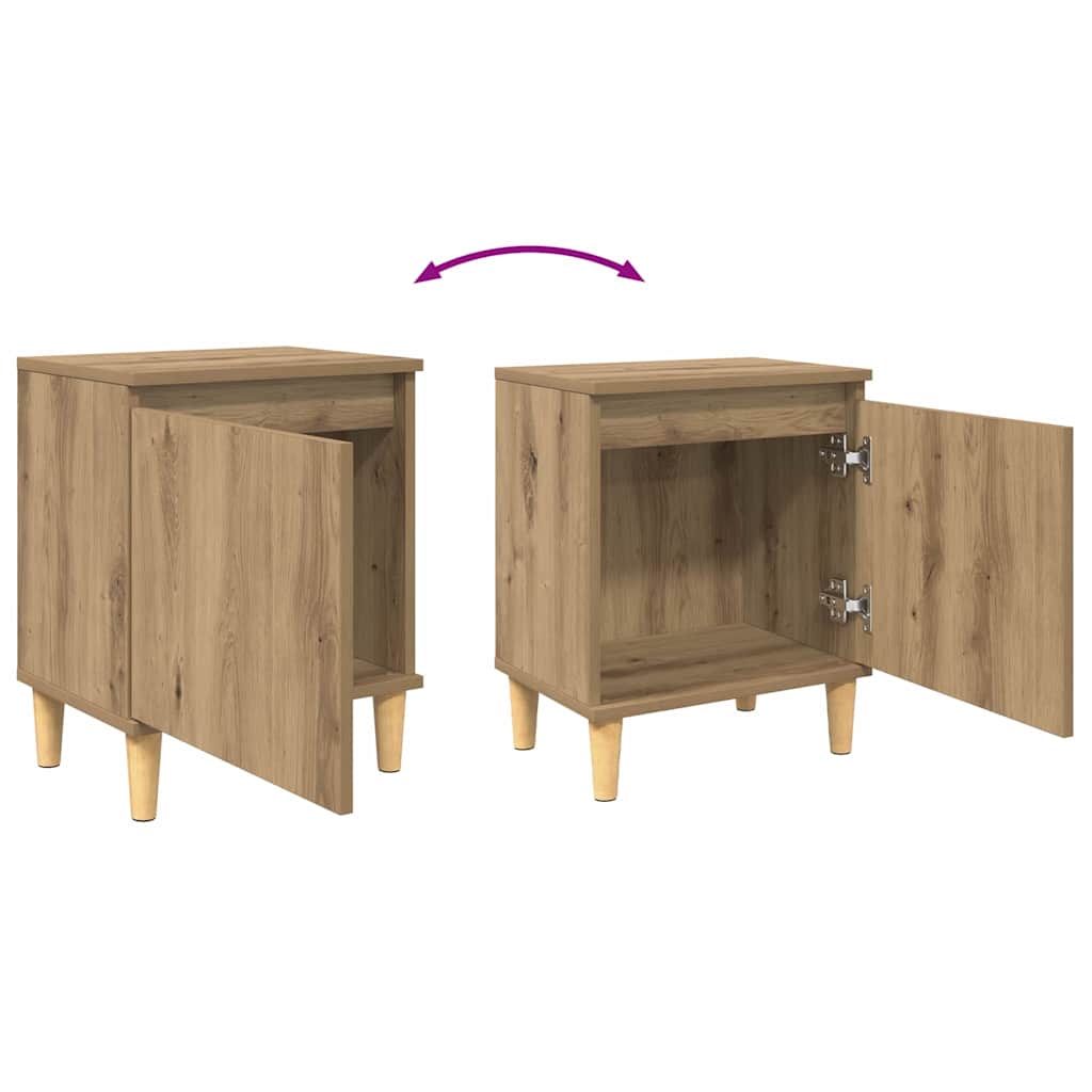 vidaXL Κομοδίνο Artisan Oak 40 x 30 x 50 cm Επεξεργασμένο ξύλο