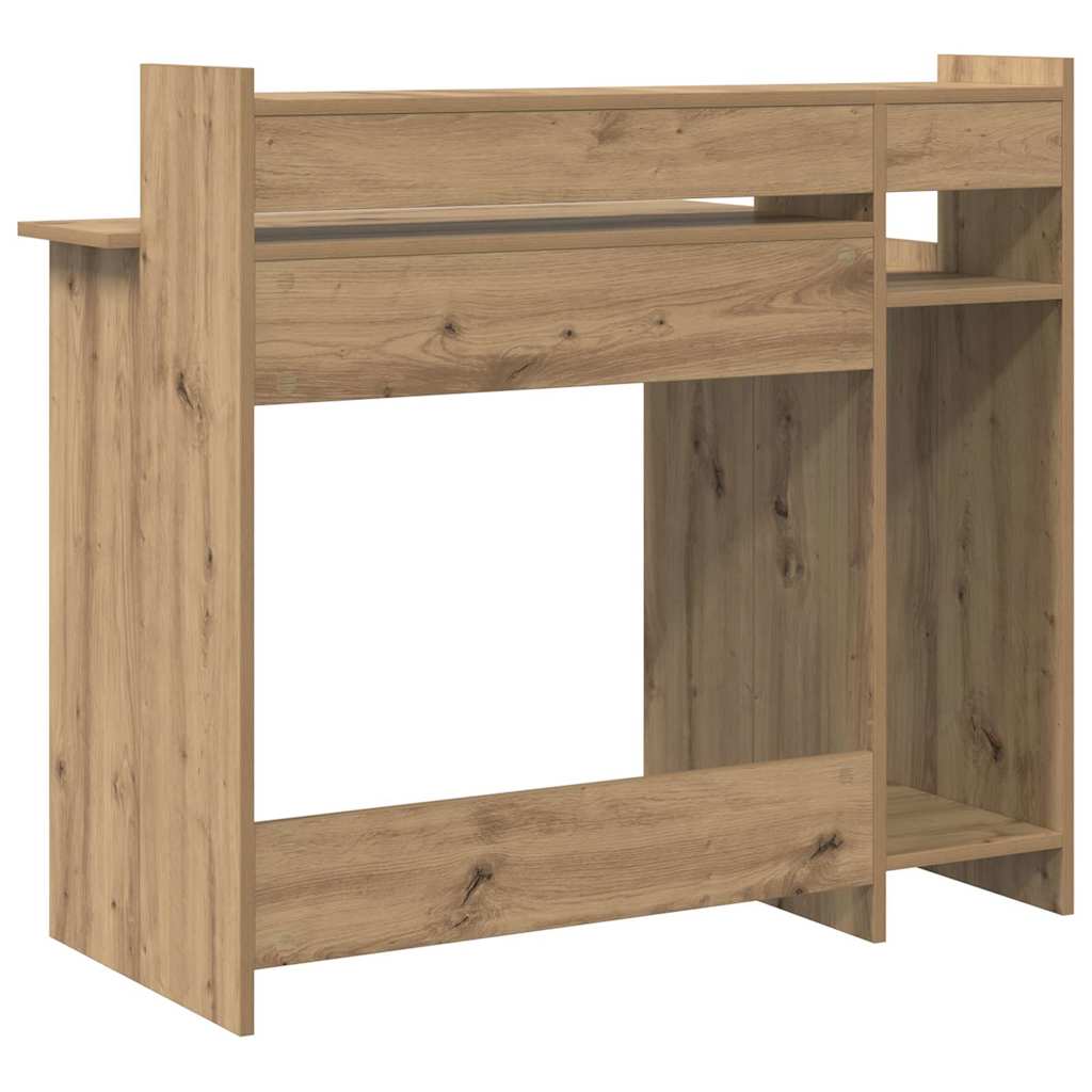 vidaXL Γραφείο artisan δρυς 97 x 45 x 90 εκ. Επεξεργασμένο ξύλο