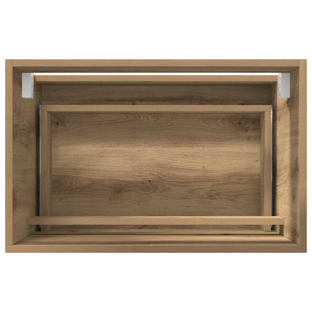 vidaXL Σετ Επίπλων Μπάνιου Επιτοίχιο 2 pcs Artisan Oak 57 x 37 x 45 εκ