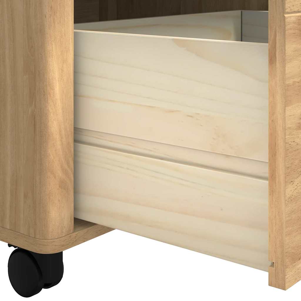 vidaXL Καρότσι Κουζίνας FLORO Κερωτό καφέ 72,5 x 45 x 80 εκ