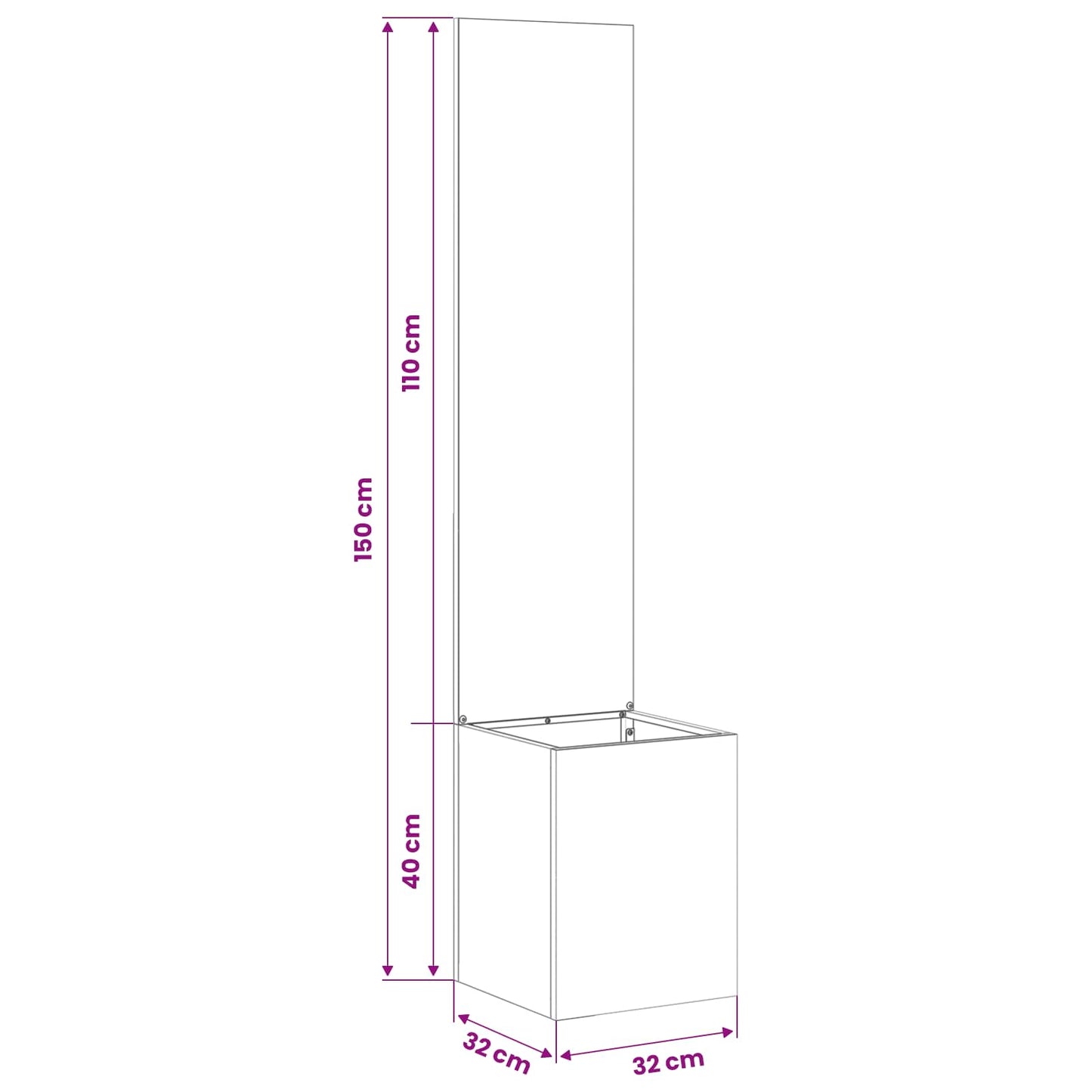 vidaXL Οθόνη Ιδιωτικότητας Κήπου Ασημί 32 x 140 εκ. Ανοξείδωτο ατσάλι
