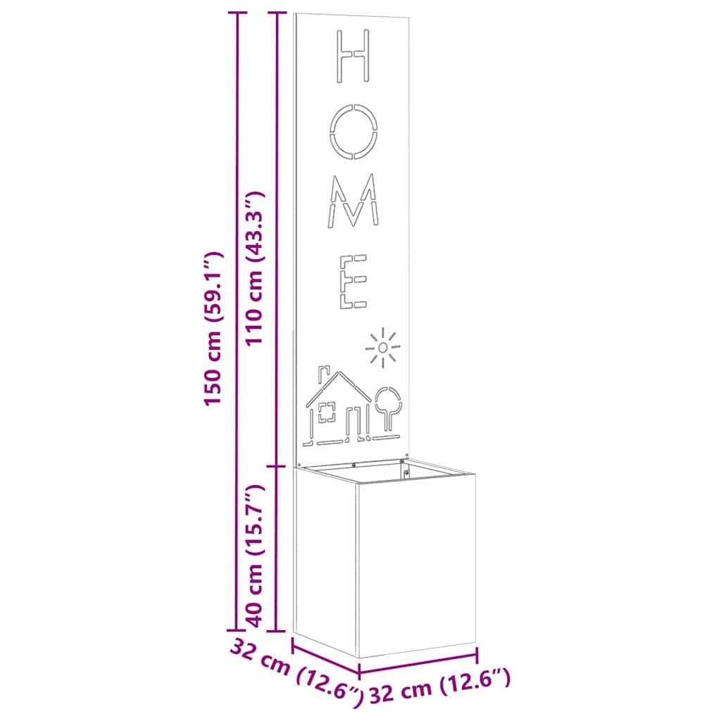 vidaXL Οθόνη Ιδιωτικότητας Κήπου Ασημί 32 x 140 εκ. Ανοξείδωτο ατσάλι