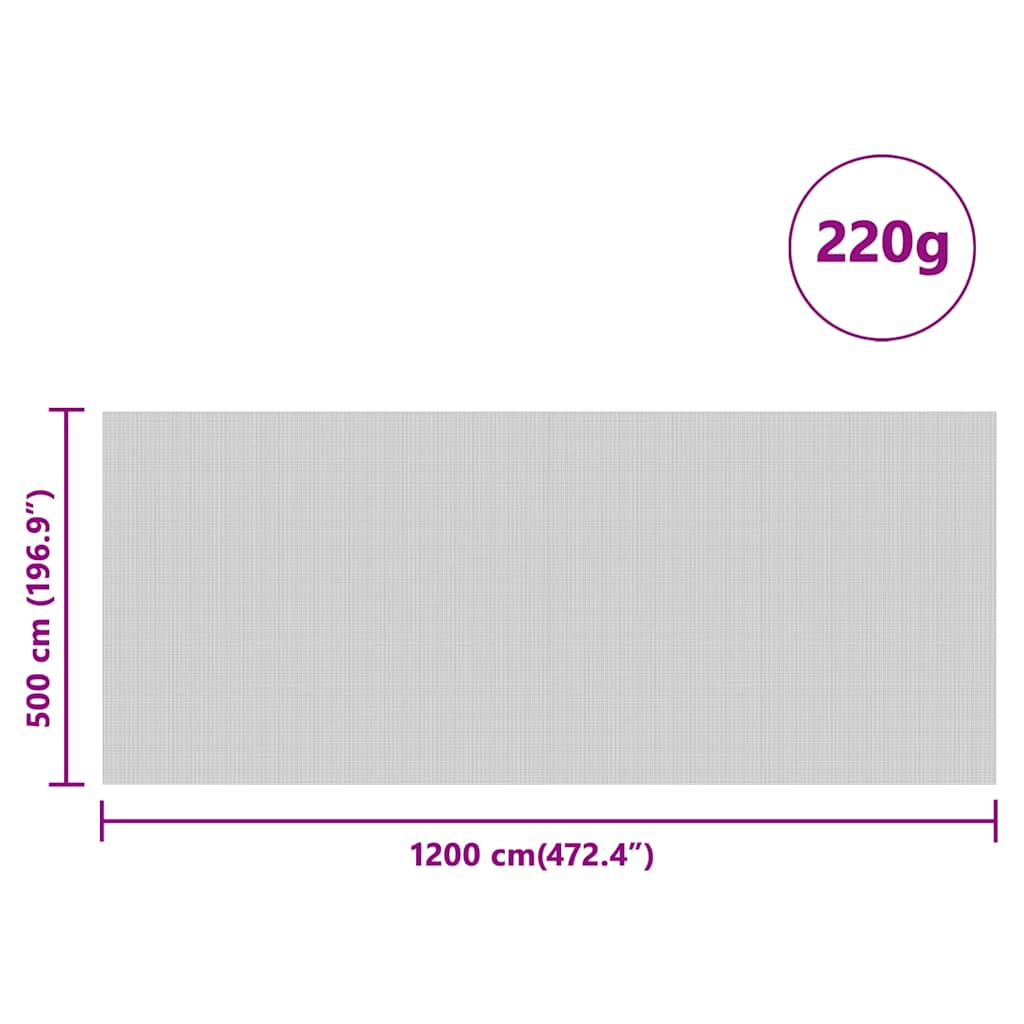 vidaXL Κάλυμμα σιλό Πράσινο 12 x 5 μ HDPE
