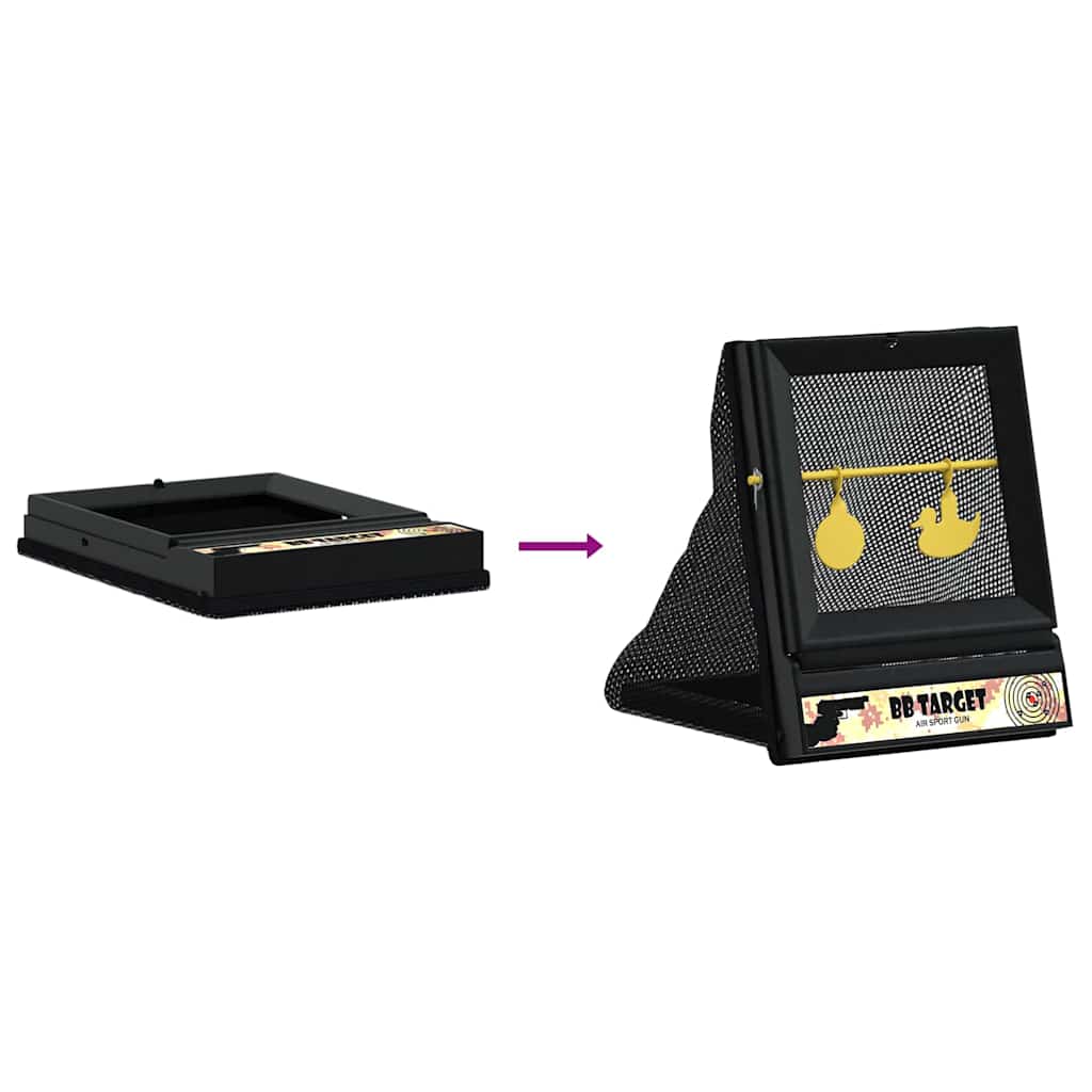 vidaXL Στόχος Airsoft Μαύρο 19 x 26 x 25 εκ Πλαστικό