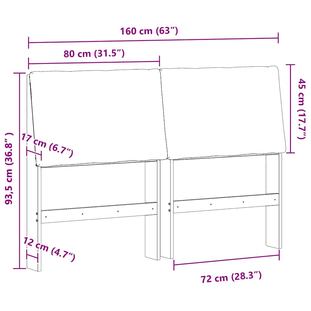 vidaXL Ταπετσαρισμένο κεφαλάρι Ανοιχτό γκρι 160 cm