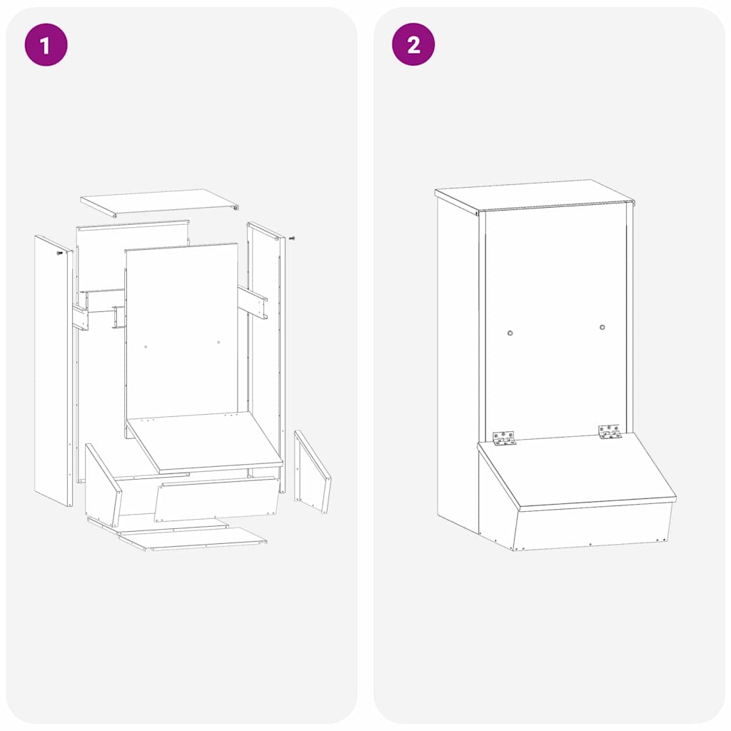 vidaXL Ταΐστρα Γουρουνιών Μαύρο 55 x 38 x 76 εκ. Ψυχρής Έλασης Χάλυβας