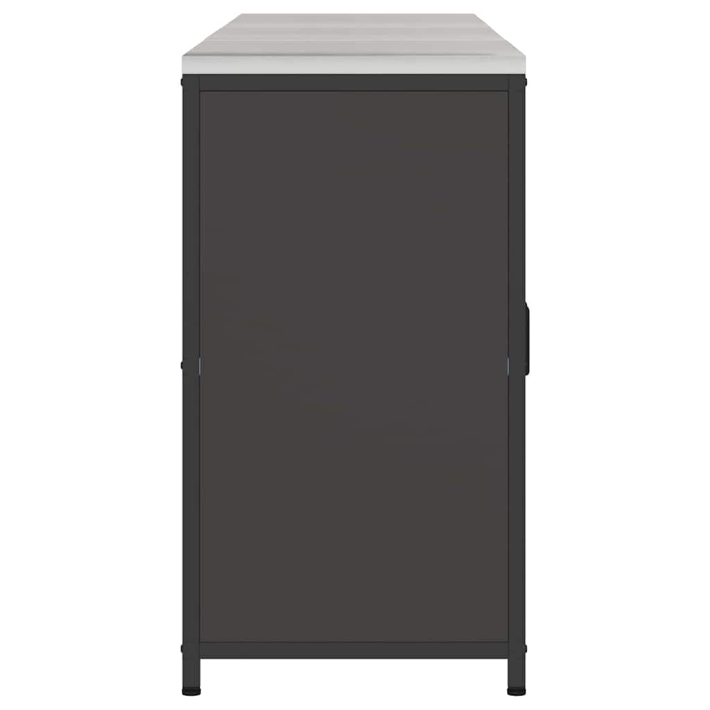 vidaXL Σετ Αποθήκευσης Κουζίνας με ράφι 3 pcs Μαύρο 210 x 50 x 92 εκ