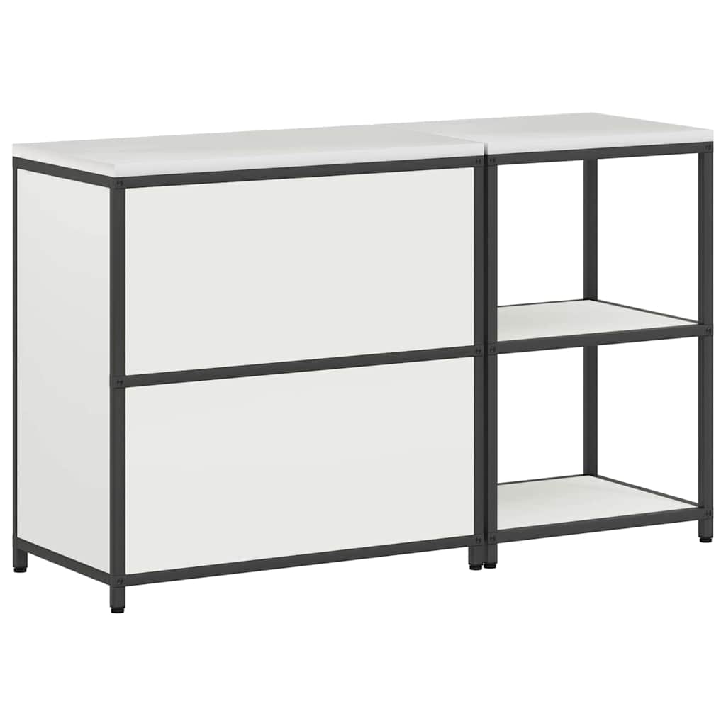 vidaXL Σετ Αποθήκευσης Κουζίνας με ράφι 2 pcs Λευκό 150 x 50 x 92 εκ.