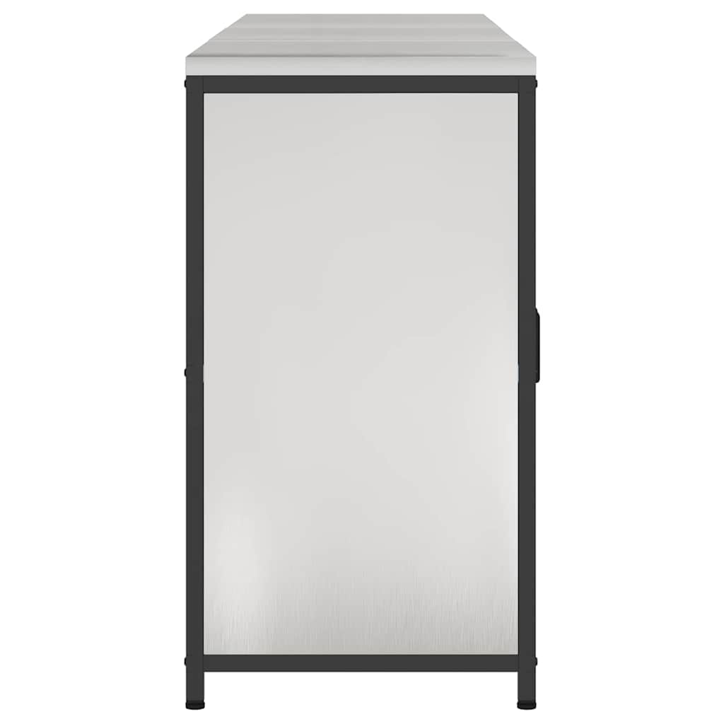 vidaXL Σετ Αποθήκευσης Κουζίνας με ράφι Άλλο 3 pcs Ασημί 210 x 50 x 92 εκ