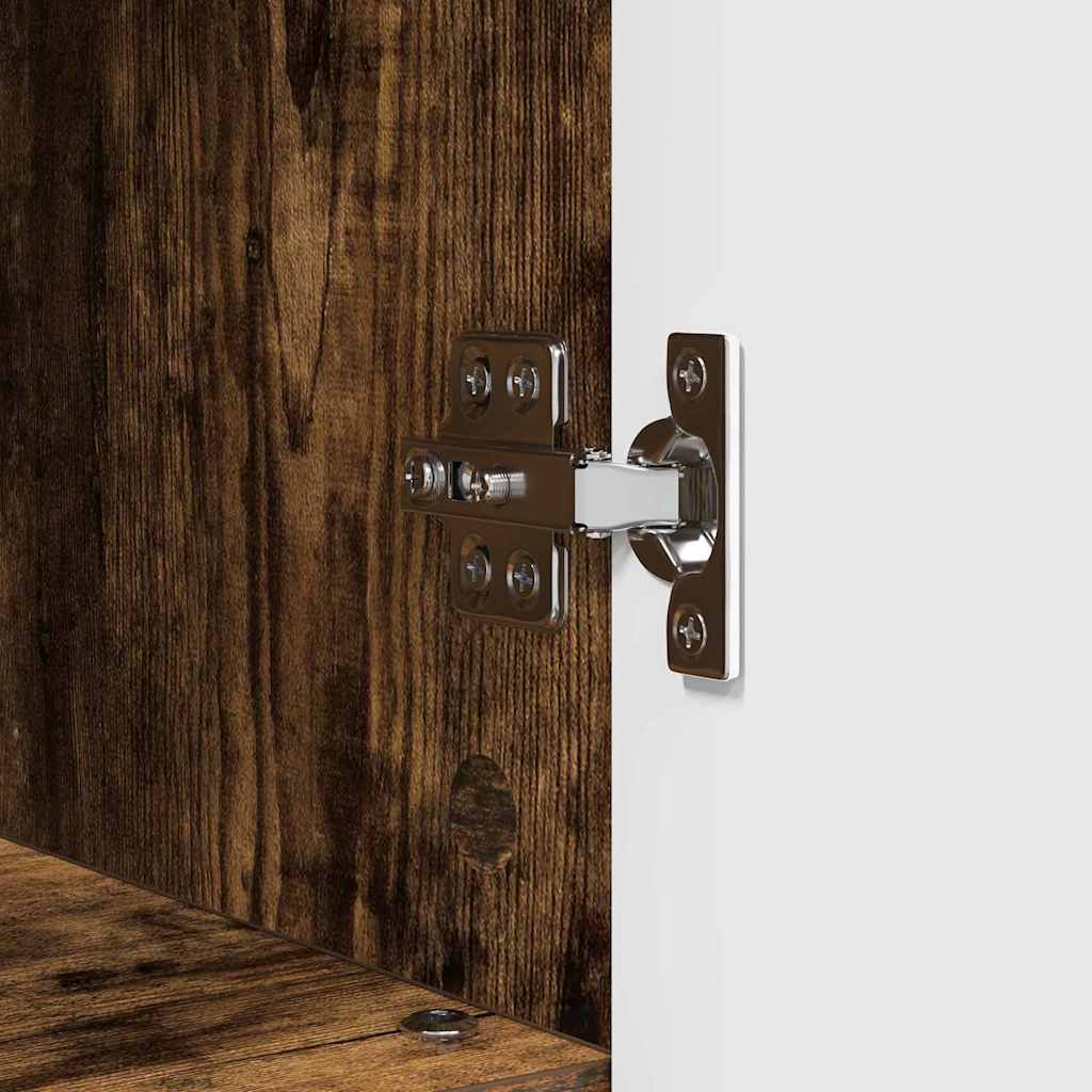 vidaXL Σετ Επίπλων Μπάνιου με συρτάρι με ράφι 3 pcs Καπνιστό Δρύς