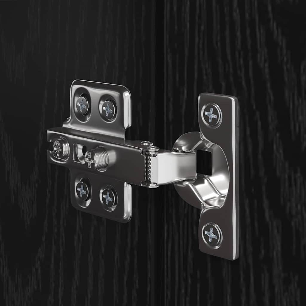 vidaXL Σετ επίπλου τηλεόρασης 8 pcs Μαύρη Οξυά Επεξεργασμένο ξύλο