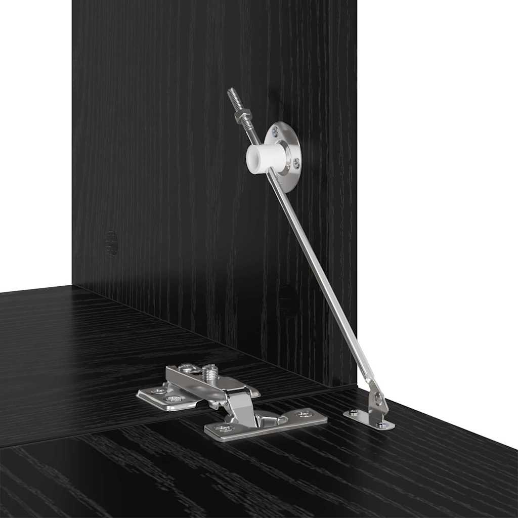 vidaXL Σετ επίπλου τηλεόρασης 6 pcs Μαύρη Οξυά 80 x 30 x 30.5 εκ Small