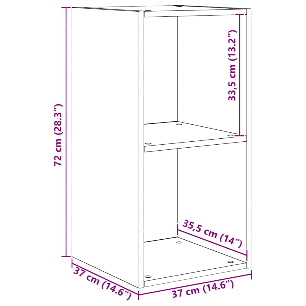 vidaXL Σετ επίπλου τηλεόρασης 4 pcs Μαύρη Οξυά 37 x 37 x 72 εκ