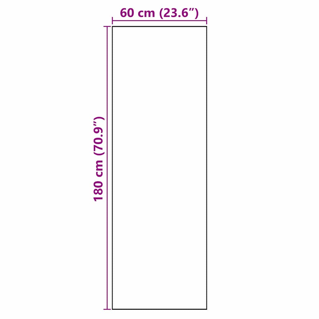 vidaXL Χαλί Κουζίνας Γκρι 180 x 60 cm Βελούδο