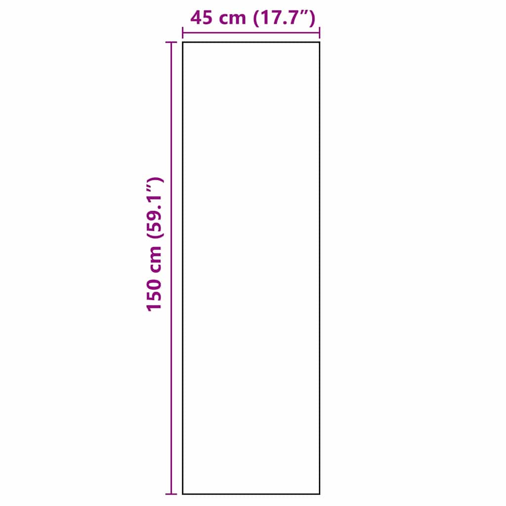 vidaXL Χαλί Κουζίνας Geometric Γεωμετρικό 45 x 150 cm Βελούδο
